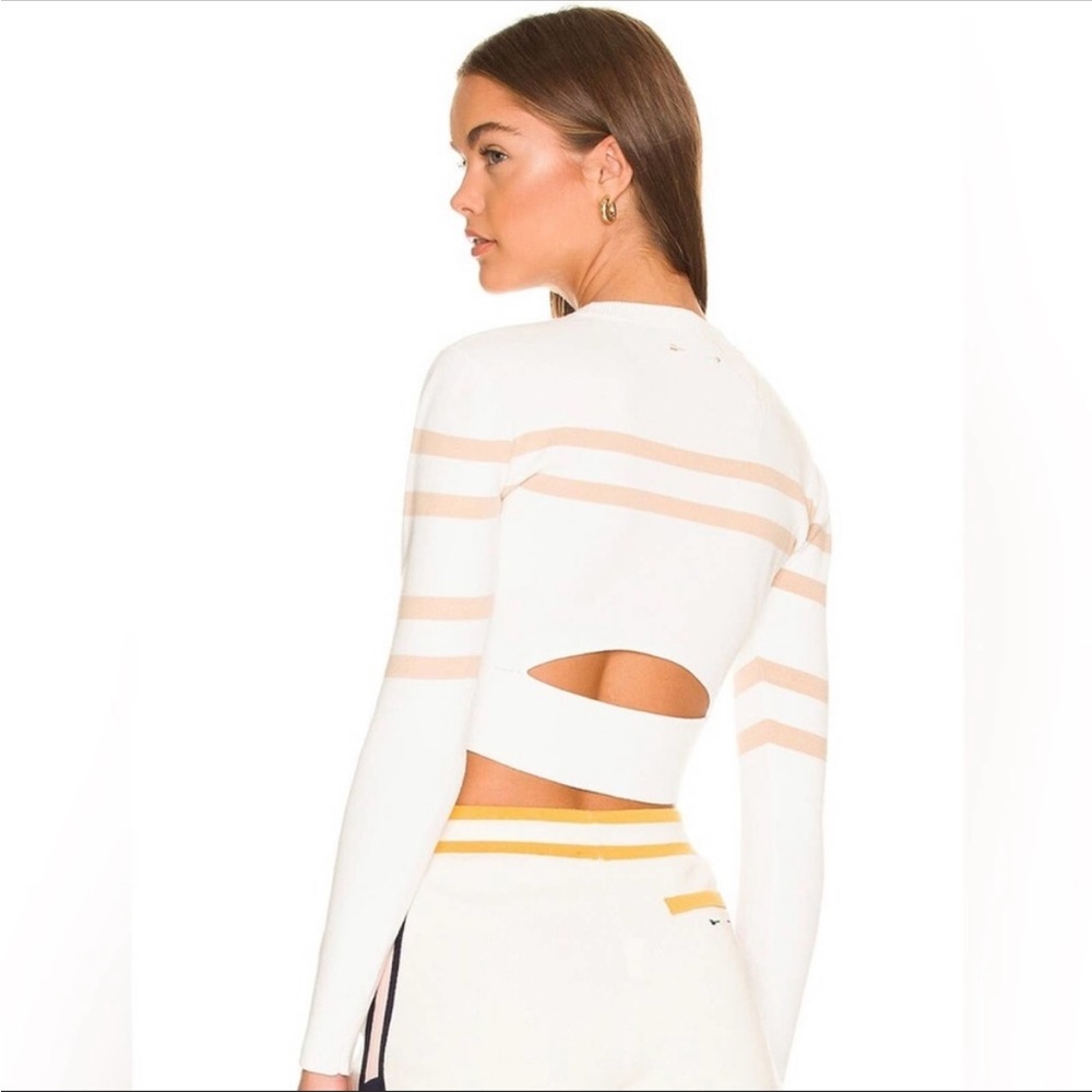 The Upside Stripe Top Open Back - image 2